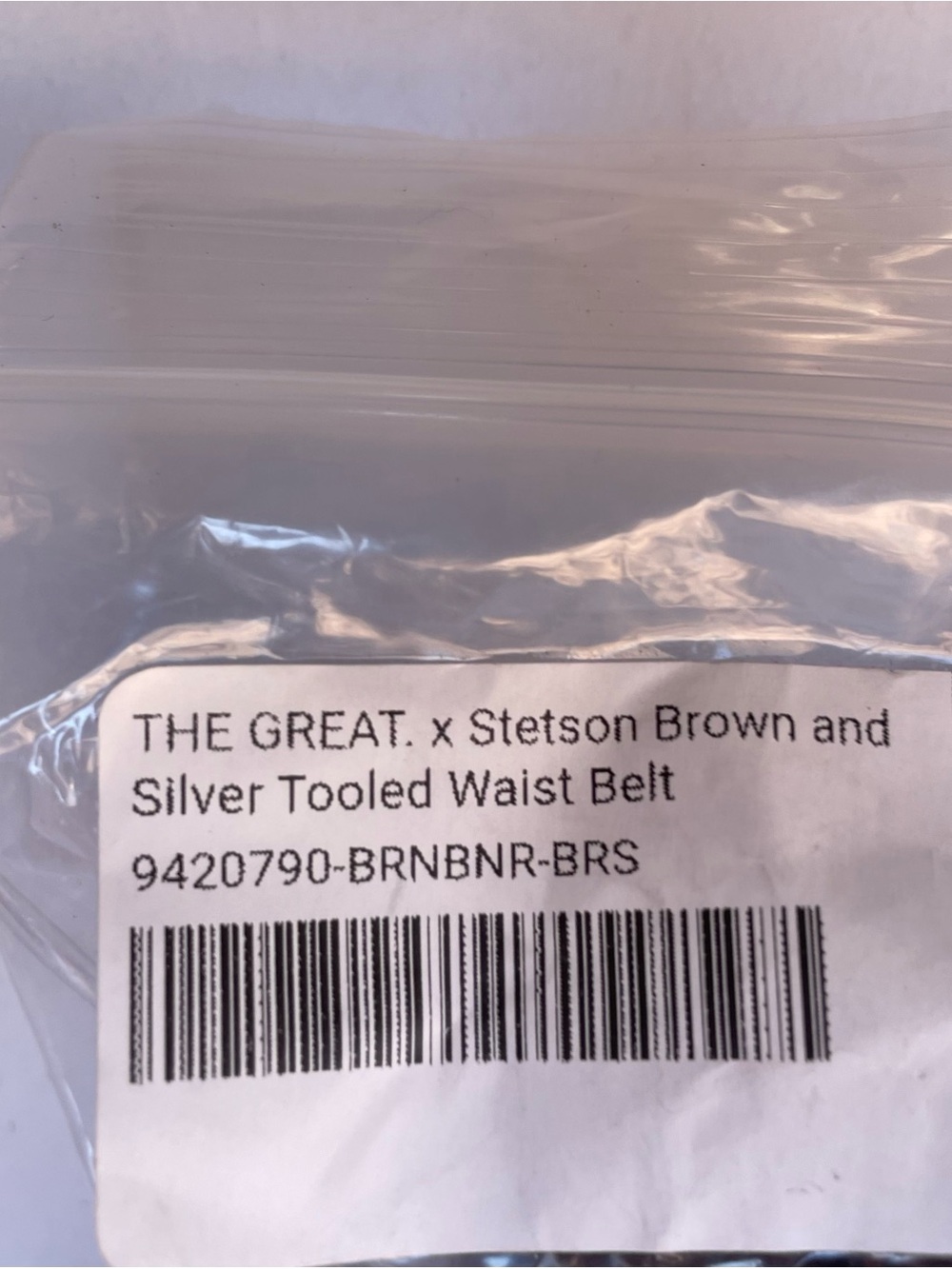 The Great Stetson Brown Tooled Leather Western Belt NWT Original Packaging - Picture 11 of 11